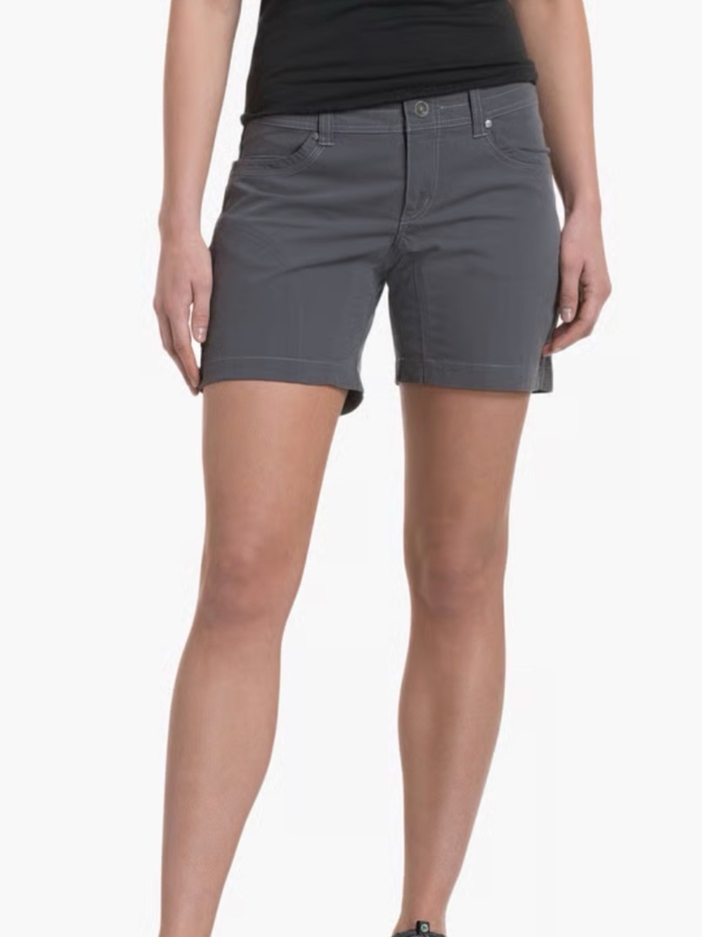 Kuhl Splash 5.5” Gray Hiking Shorts Outdoor Granola Performance Women’s 4